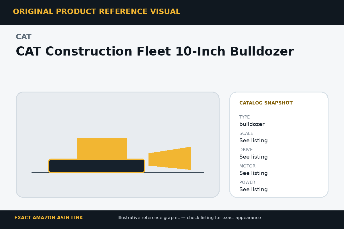 CAT Construction Fleet 10-Inch Bulldozer reference visual