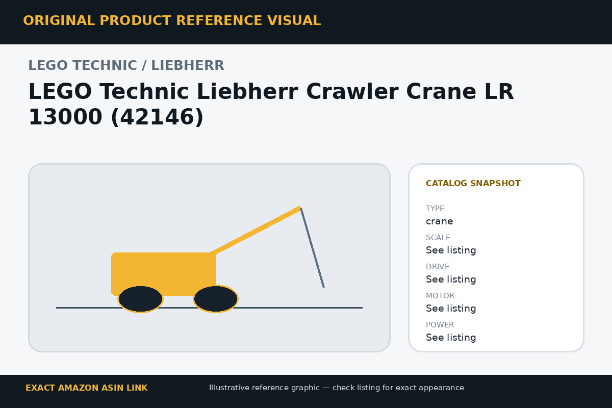LEGO Technic Liebherr Crawler Crane LR 13000 (42146) reference visual