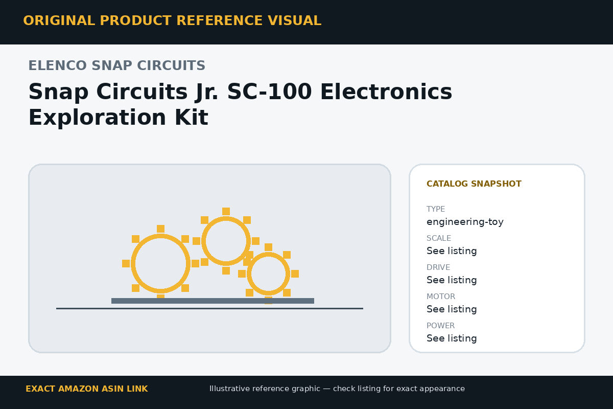 Snap Circuits Jr. SC-100 Electronics Exploration Kit reference visual