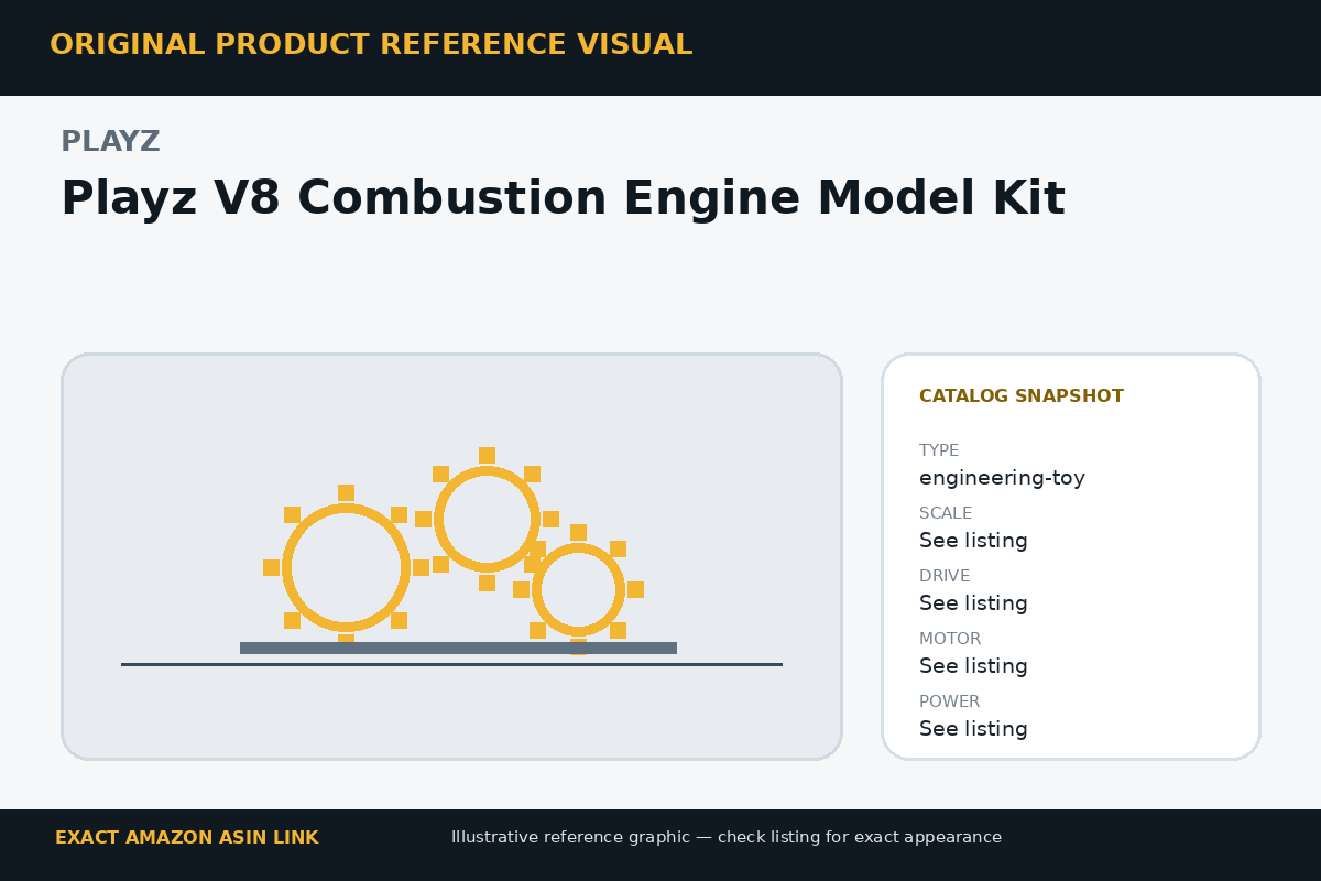 Playz V8 Combustion Engine Model Kit reference visual
