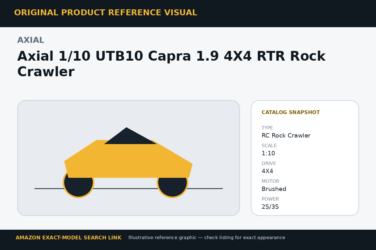 Axial 1/10 UTB10 Capra 1.9 4X4 RTR Rock Crawler reference visual