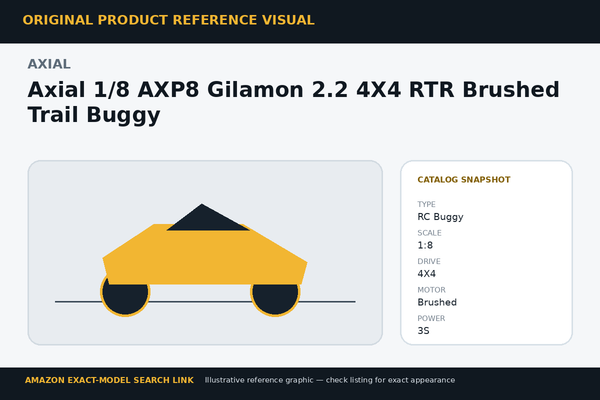 Axial 1/8 AXP8 Gilamon 2.2 4X4 RTR Brushed Trail Buggy reference visual